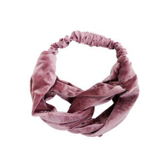 Velvet Haarband Oud Roze