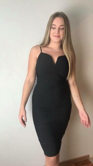 LuX V-Dress Black