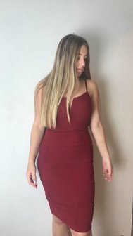 Lux V-Dress Bordeaux