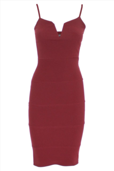 Lux V-Dress Bordeaux