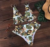 Flower Ruffle Bikini Mint