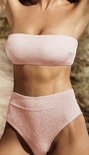 High Waist Glitter Bikini Pink