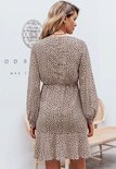 Cheetah Dots Dress Beige