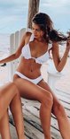 ZAZA Ruffle Bikini White
