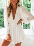 Ruffle Jumpsuit White