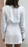Milona Button Dress White