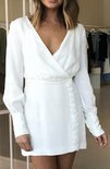 Milona Button Dress White