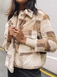 Quintin Fluff Checkered Coat