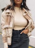 Quintin Fluff Checkered Coat