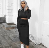 Longsleeve Two Piece Set Black