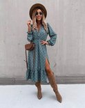 Dots Maxi Dress Petrol