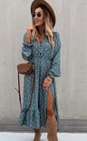 Dots Maxi Dress Petrol