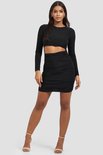 Cut-open Dresss Black