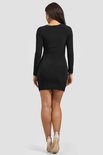 Cut-open Dresss Black