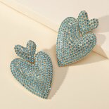 Heart Earrings Blue