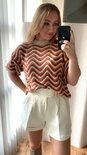 Tweed shorts - Beige