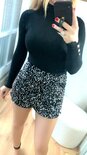 Sparkle skort - Silver