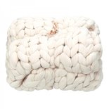 Chunky Knit Blanket Beige