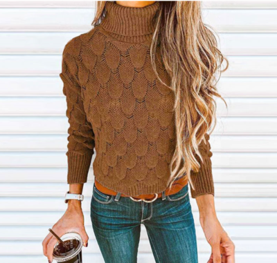 NHS Col Sweater Cognac