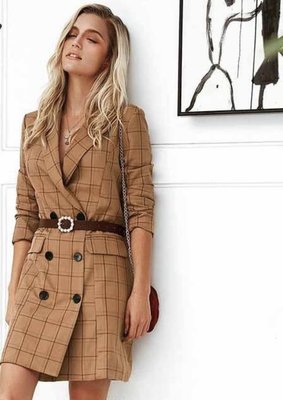 NHS Square Blazer Dress