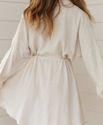 NHS Linnen Dress White