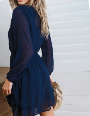 NHS Dots Dress Blue