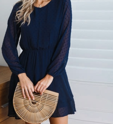 NHS Dots Dress Blue