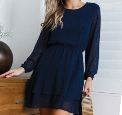NHS Dots Dress Blue