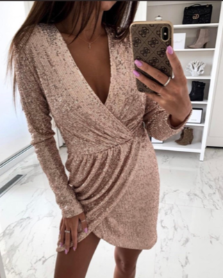NHS Sparkle Dress Rose Gold