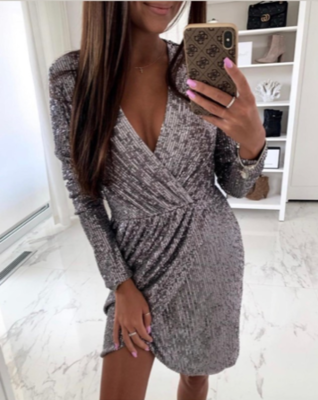 NHS Sparkle Dress Silver