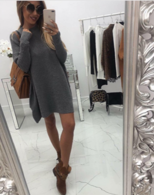 NHS Sweaterdress Grey
