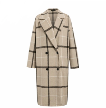 Square Coat Beige