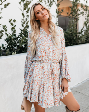 All Over Flower Dress