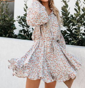 All Over Flower Dress