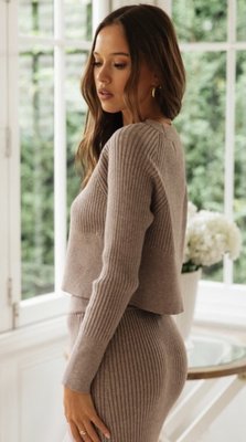 Livia Two Piece Set Beige