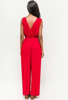Chloe Plissé Jumpsuit Red