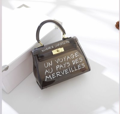 Transparent Bag Small L'exposition Black