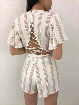 Lace Up Jumpsuit