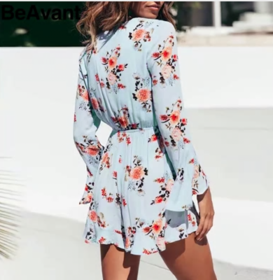 NHS Roses Jumpsuit Blue