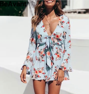 NHS Roses Jumpsuit Blue