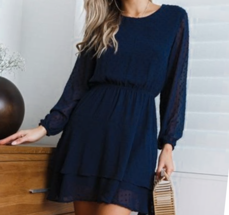 NHS Dots Dress Blue