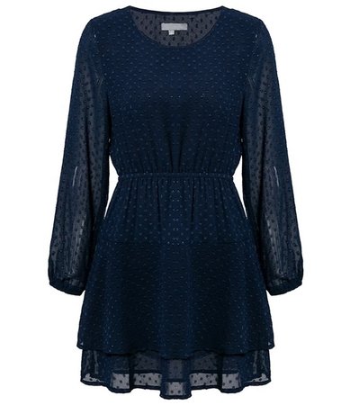 NHS Dots Dress Blue