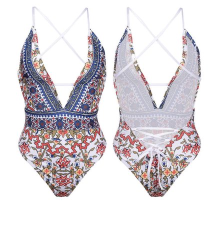 Boho Flower Swimsuit