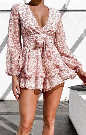 Flower Jumpsuit Pink