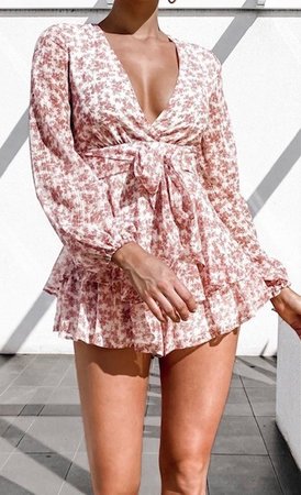 Flower Jumpsuit Pink
