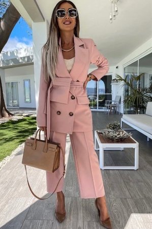 Sam Pocket Suit Pink