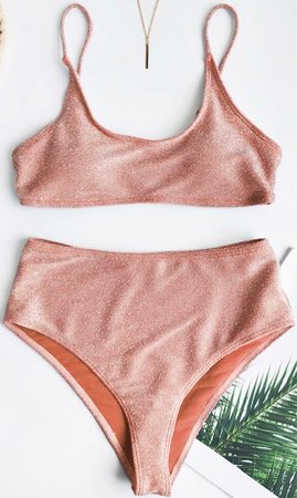 Glitter Bikini Peach