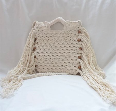 Fringe Knit Bag