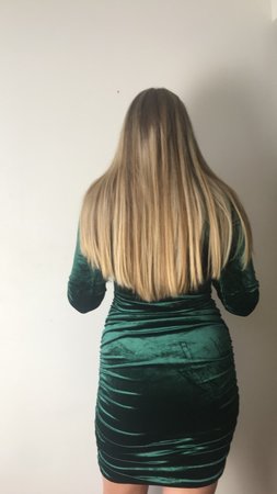Velvet Dress Green