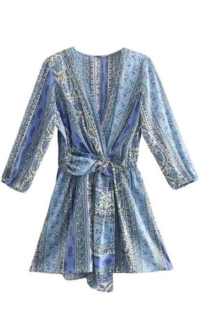 Boho jumpsuit blue